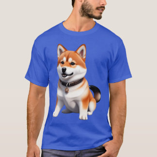 Shiba dog retro friend T-Shirt