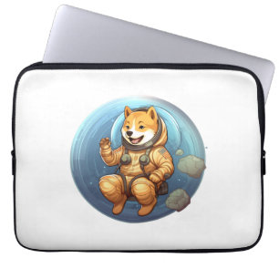 Shiba In Space Astronaut Shiba 9 Laptop Sleeve