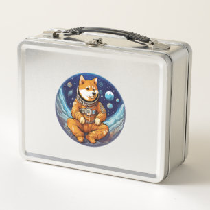 Shiba In Space Astronaut Shiba   Metal Lunch Box