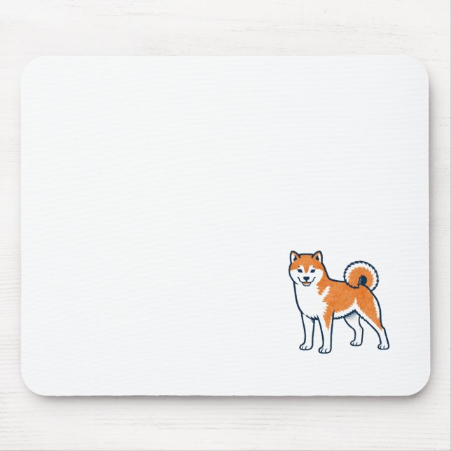 Shiba Inu ー Standing Mouse Pad (Front)