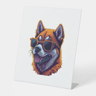 Shiba Inu 1 Pedestal Sign