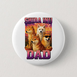 Shiba Inu 6 Cm Round Badge
