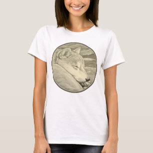 Shiba Inu Art Shirt Lady's Shirt Dog Art Shirts