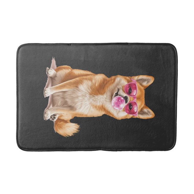 Shiba Inu    Bath Mat (Front)