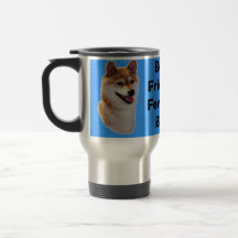 Shiba Inu Best Friends Travel Mug