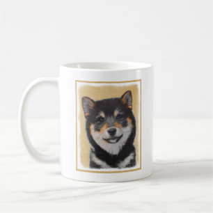 Shiba Inu (Black and Tan) Painting - Dog Art Coffee Mug