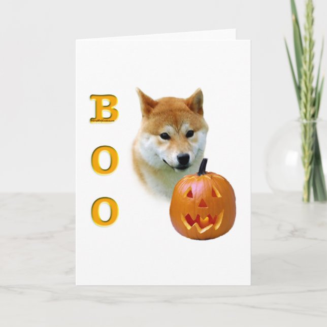 Shiba Inu Boo Card (Front)