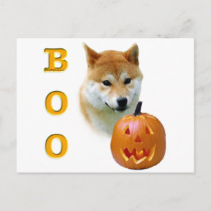 Shiba Inu Boo Postcard