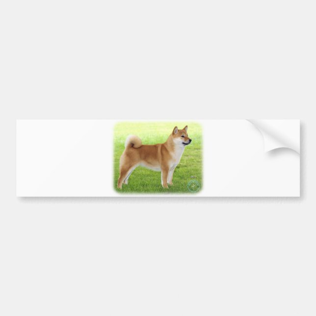 Shiba Inu Bumper Sticker (Front)