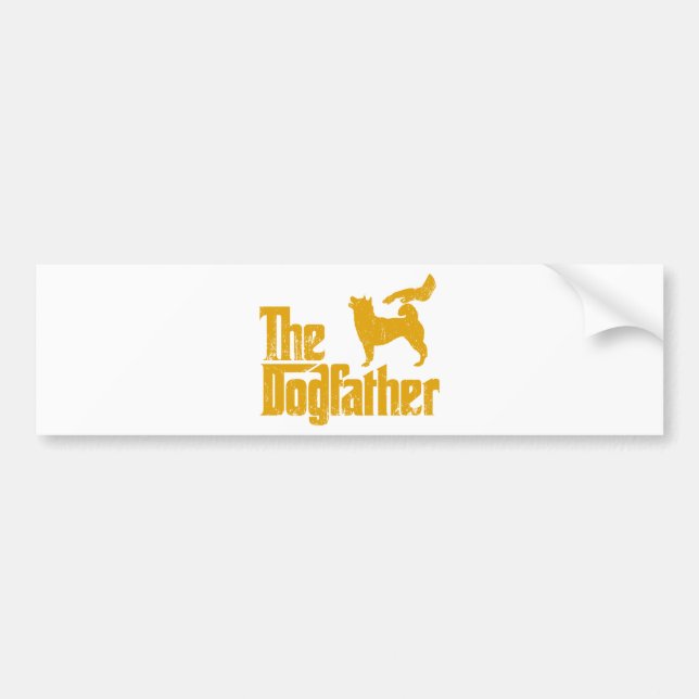 Shiba Inu Bumper Sticker (Front)