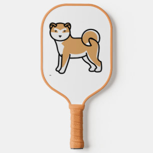 shiba inu cartoon pickleball paddle