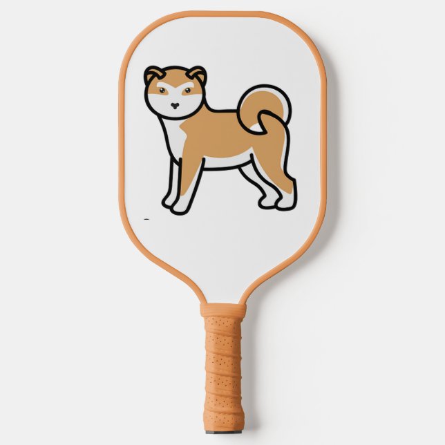 shiba inu cartoon pickleball paddle (Front)