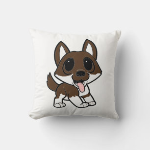 shiba inu cartoon red sesame cushion