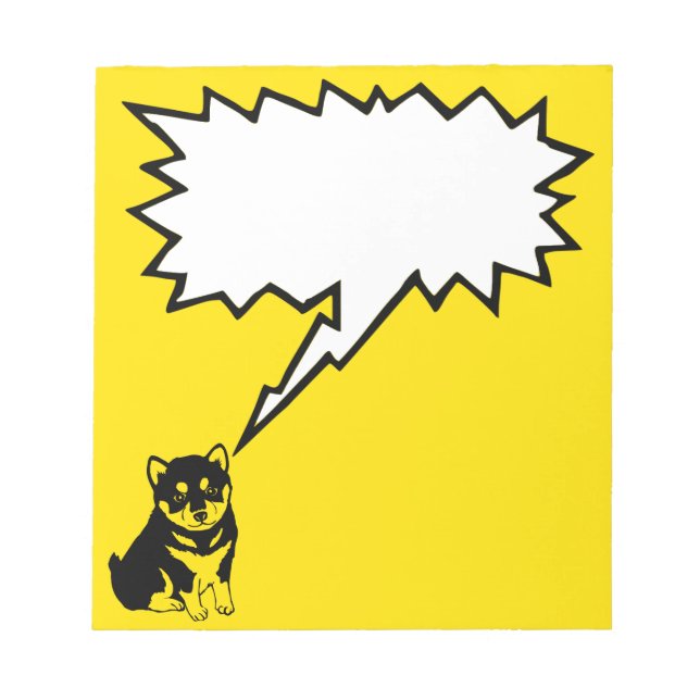 Shiba Inu Chinese Dog Year 2018 notepad (Front)