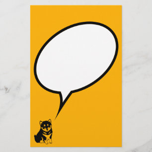 Shiba Inu Chinese Dog Year 2018 speech bubble S Stationery