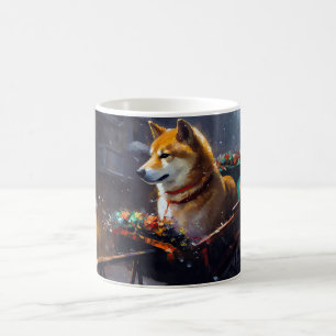 Shiba Inu Christmas Festive Season  Coffee Mug