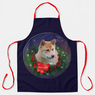 Shiba Inu Christmas Gifts Apron