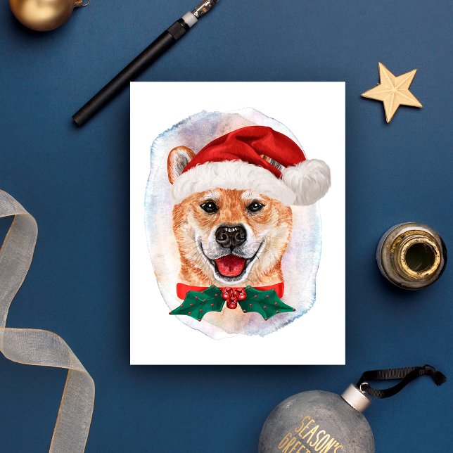 Shiba Inu Christmas Gifts For Dogs Lovers Holiday Postcard (Creator Uploaded)