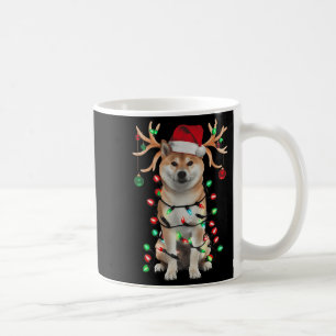 Shiba Inu Christmas Tree Shirt Shiba Inu Santa Hat Coffee Mug