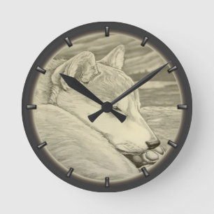 Shiba Inu Clock Gifts Decor 柴犬礼物 Wall Clock