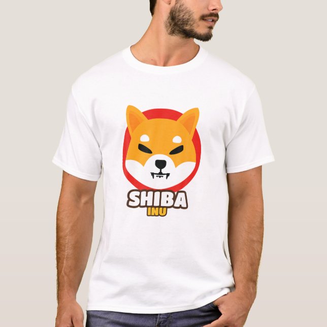 Shiba Inu Coin Crypto Token Cryptocurrency Wallet T-Shirt (Front)
