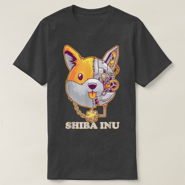 Shiba Inu Coin Crypto Token Cryptocurrency Wallet  T-Shirt (Design Front)