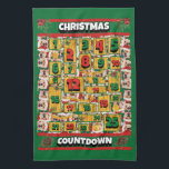 Shiba Inu Countdown Christmas Advent Calendar Dog Tea Towel<br><div class="desc">Shiba Inu Countdown Christmas Advent Calendar Dog kitchen towel features a watercolor of a Shiba Inu with a Christmas hat and a Christmas collar. Funny design for Dog Lovers!</div>