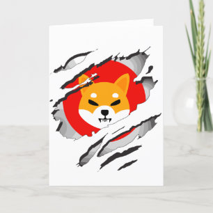 SHIBA INU cryptocurrency - SHIBA INU Crypto SHIB Thank You Card
