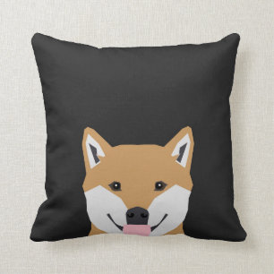 Shiba Inu - cute dog illustration for pet owners Cushion