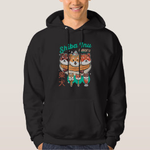Shiba Inu Cute Ice Cream Dog   Hoodie