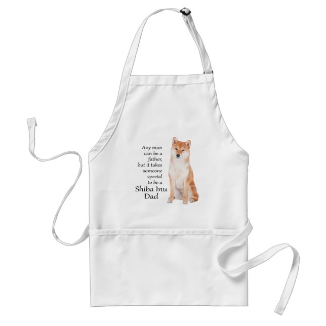 Shiba Inu Dad Barbeque Apron (Front)