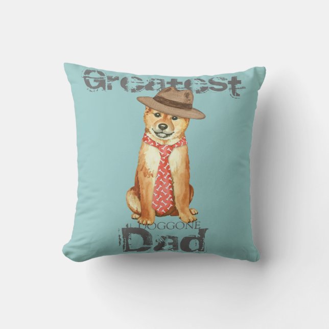Shiba Inu Dad Cushion (Front)