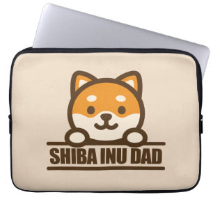 SHIBA INU DAD - Proud Shiba Inu Father Design Laptop Sleeve