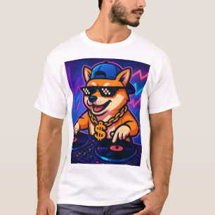 Shiba Inu DJ Party T-Shirt