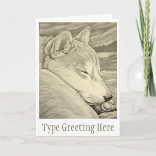 Shiba Inu Dog Art Cards Custom Shiba Inu Cards