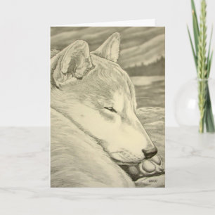Shiba Inu Dog Art Cards Custom Shiba Inu Cards