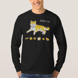 Shiba Inu Dog & Bread Pixel Art T-Shirt