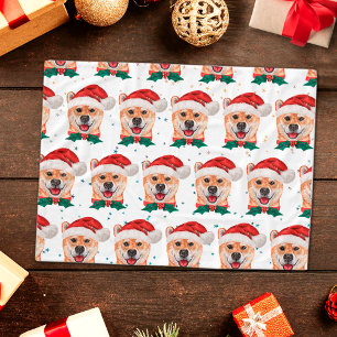 Shiba Inu Dog Breed Christmas Stars Fleece Blanket