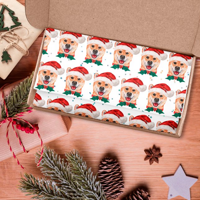 Shiba Inu Dog Breed Christmas Stars Tissue Paper (Creator Uploaded)