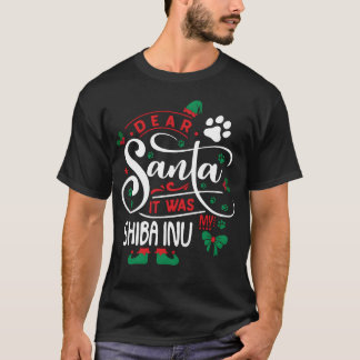 Shiba Inu Dog Christmas Dog breed gift funny T-Shirt