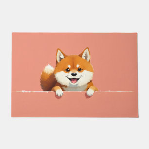 Shiba Inu Dog Doormat Art