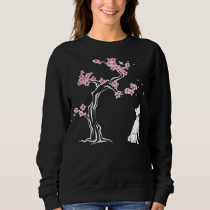 Shiba Inu Dog Japanese Cherry Blossom Sakura Flowe Sweatshirt