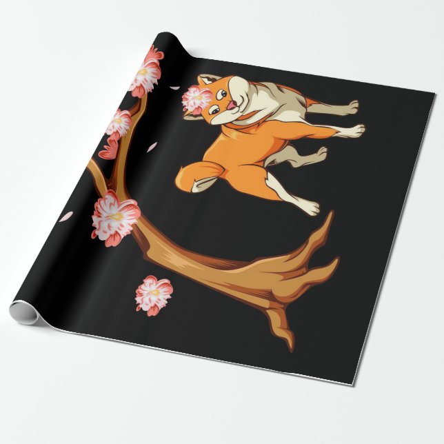 Shiba Inu Dog Japanese gift |Cute Gift Owner Shiba Wrapping Paper (Unrolled)