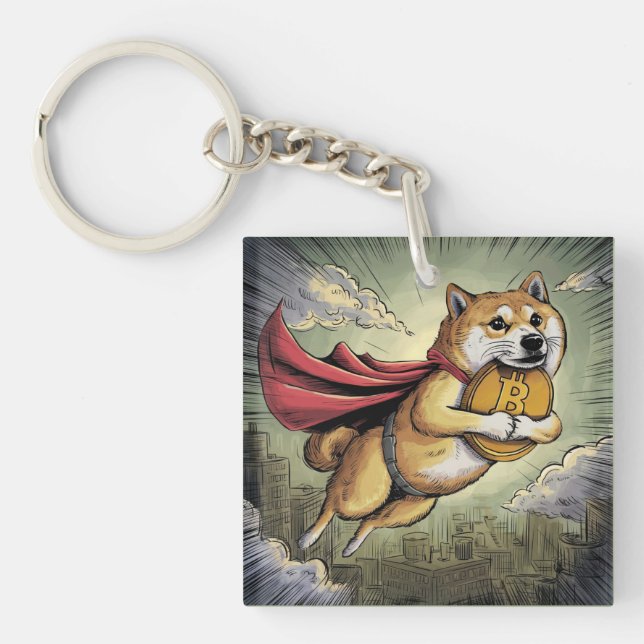 Shiba Inu Dog Key Ring (Front)