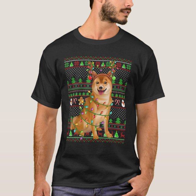 Shiba Inu Dog Lover Family Matching Ugly Shiba Inu T-Shirt (Front)