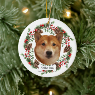 shiba inu dog Personalised Pet Ornament
