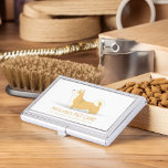 Shiba Inu Dog Pet Care Sitting Bathing & Grooming Business Card Holder<br><div class="desc">Pet Bathing and Grooming / Pet Care / Pet Sitting / Pet Grooming / Pet Food Shop / Pet Beauty Salon / Animal Hospital / Animal Clinic Business card Holder Template - Cute Cartoon Puppies Akita Inu / Shiba Inu Unique Design for you. All text style, colours, sizes can be...</div>