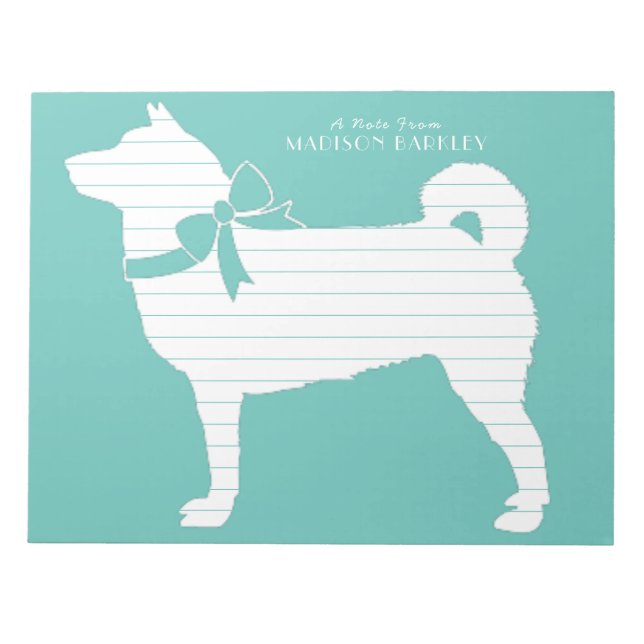 Shiba Inu Dog Puppy Notepad (Front)