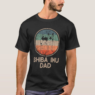 Shiba Inu Dog Vintage Shiba Inu Dad T-Shirt