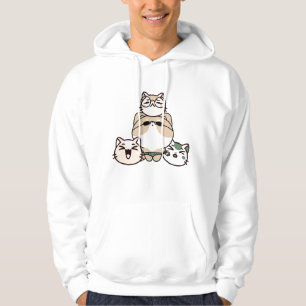 Shiba Inu Dog with Front Leg Prosthetic and Cat Fr Hoodie